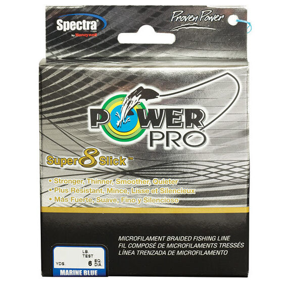 Super 8 Slick Braided Fishing Line, Marine Blue, 150 yds. image number 0