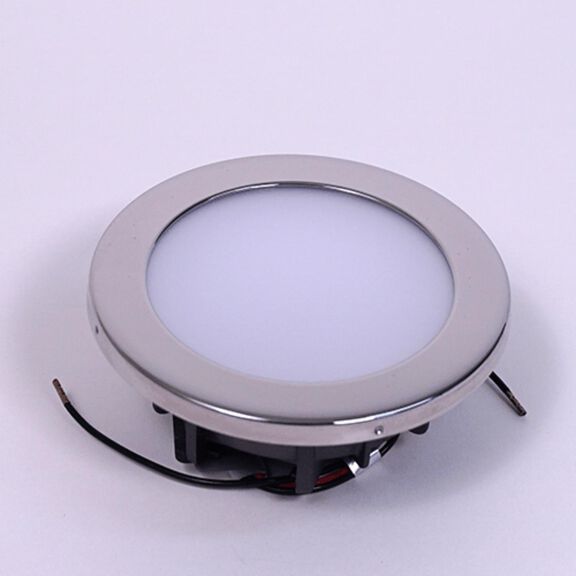 BCM Orlando LED Downlight 85mm Polished Stainless Steel image number 0