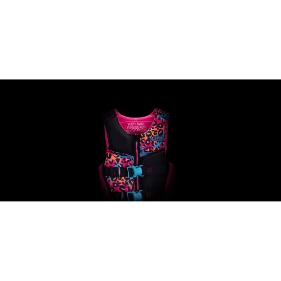 Girls Youth Indy Life Jacket, Large, Pink image number 2