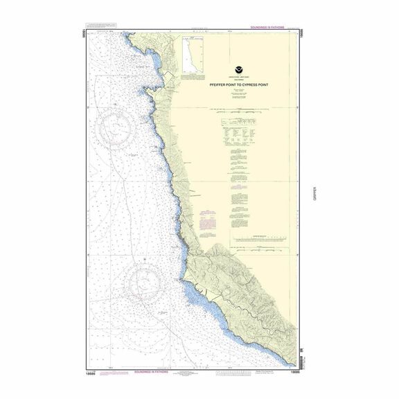 Recreational Waterproof Chart - Pfeiffer Point to Cypress Point image number 0