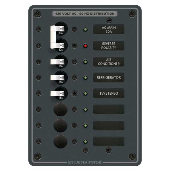 AC Main Circuit Breaker Panel, Main + 6 Positions image number 0