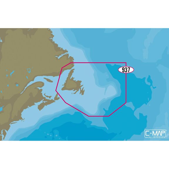 NA-Y937 Newfoundland C-MAP MAX-N+ C-MAP MAX-N+ Chart C-Card image number 0