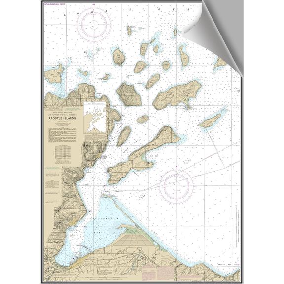 Apostle Islands Decorative Nautical Chart image number 0