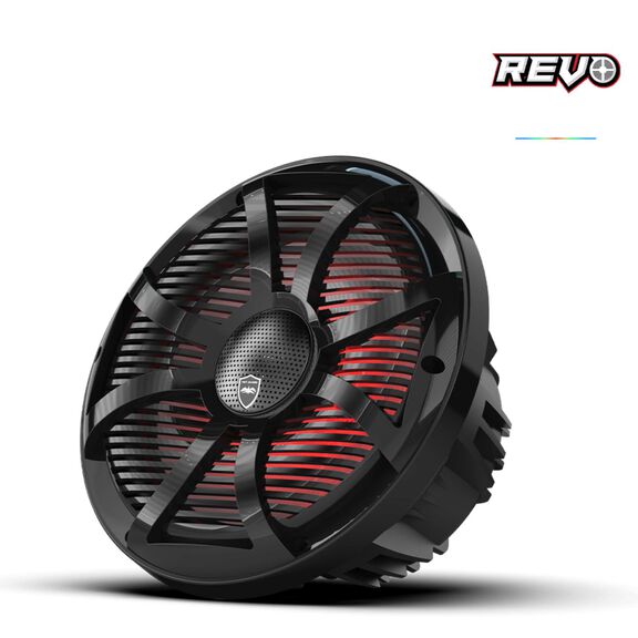 Wet Sounds REVO CX-10 SW-B S2 10-inch High Output Component Style Coaxial Speakers with SW-Black RGB Grilles image number 2