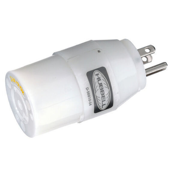 Hubbell Marine Adapter, NEMA 5-15P to NEMA L5-20R image number 0