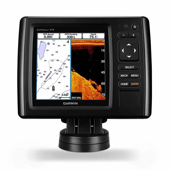 echoMAP&trade; CHIRP 54cv Fishfinder/Chartplotter Combo with ClearV&uuml; Transducer and BlueChart g2 Coastal Charts image number 0