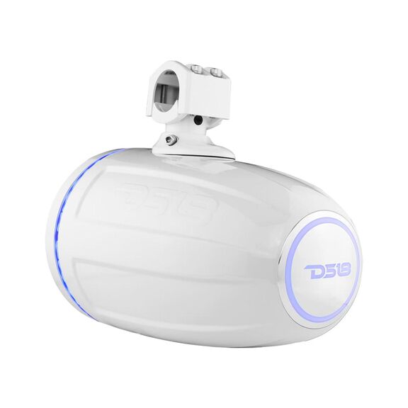 HYDRO 8" Marine Tower Speakers with Integrated RGB LED Lights, 375 Watts, White image number 4