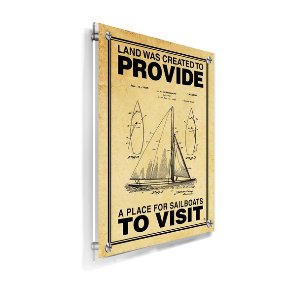 A Place for Sailboats to Visit Poster, Parchment image number 1