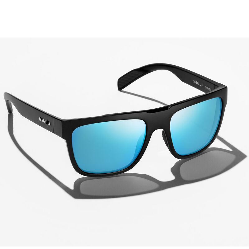 Bajio Caballo Sunglasses Black Matte / Polycarbonate Lenses / Blue Mirror
