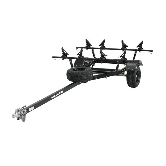 MicroSport Off-Road 2 Kayak Trailer Package (2 Sets Saddle Up Pro, Spare Tire) image number 0