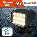 SEAFLO 28W Remote Control LED Searchlight, Warm White, Wireless Remote, Black image number 3
