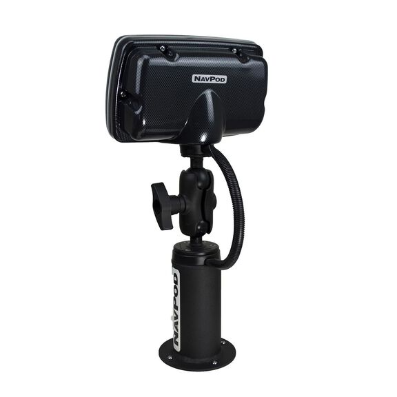 PedestalPod with RAM Mount Pre-Cut for Lowrance Elite-9 CHIRP 9" Fishfinder/Chartplotter (Carbon Series) (Requires Elite-9  Flush mount kit Lowrance Part# 000-12254-001) image number 0