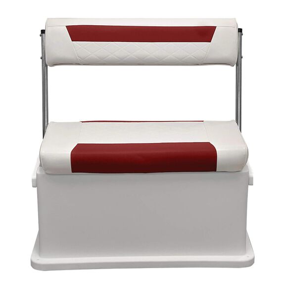 Wise 8WD437-1906 Premium Swingback Cooler/Storage Seat, 62 Quart, White / Crimson Red image number 1