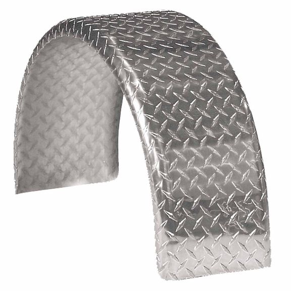 9" W X 28" L Aluminum Round Fender image number 0