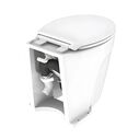COMMODORE CM6RMT Deluxe Electric Marine Toilet Boating Head &ndash; Raw Water, 12V, with COMMODORE Rinse Pump & Smart Panel image number 3