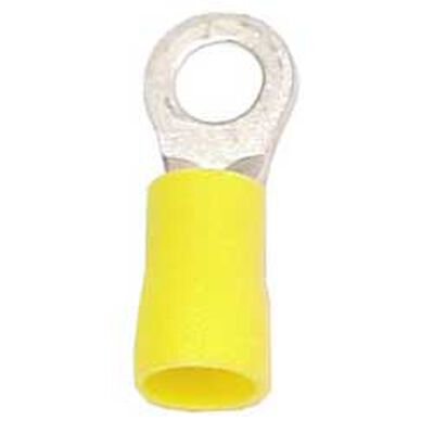 12-10 AWG Ring Terminals, #10, Yellow