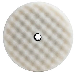 Pad 8" Double Sided Quick Disconnect White Compounding