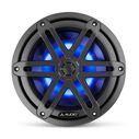 M3-770X-S-Gm-i 7.7" Marine Coaxial Speakers, Gunmetal Sport Grilles with RGB LED Lighting image number 0