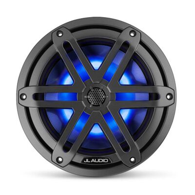 M3-770X-S-Gm-i 7.7" Marine Coaxial Speakers, Gunmetal Sport Grilles with RGB LED Lighting