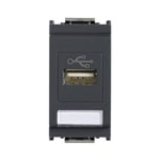 Vimar Idea USB Type-A Charger Outlet 5V 1500mA - Grey