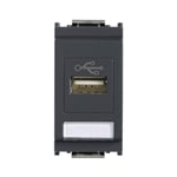 Vimar Idea USB Type-A Charger Outlet 5V 1500mA - Grey image number 0