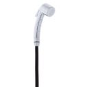 Recessed Shower Chrome Cup & Lid, Small Chrome Sprayer No Hook, 6' Black Rubber Hose image number 8