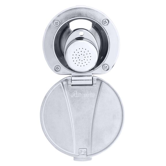 Recessed Shower Chrome Cup with Stainless Steel Lid, Small Chrome Sprayer, 6' Stainless Steel Hose image number 4