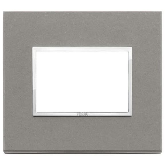 Vimar Eikon EVO 21653.53 3-Module Cover Plate, Pietra di Luserna Stone image number 0