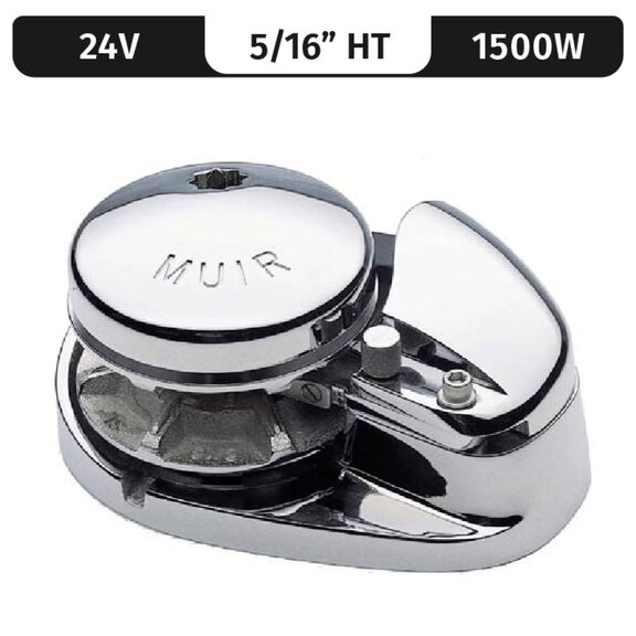 Muir Storm 2200 Low-Profile Windlass, 5/16" HT (G4), 24V DC, 1500W image number 0