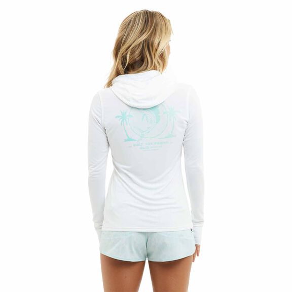 Women's Twin Palms Aquatek Hooded Shirt image number 0