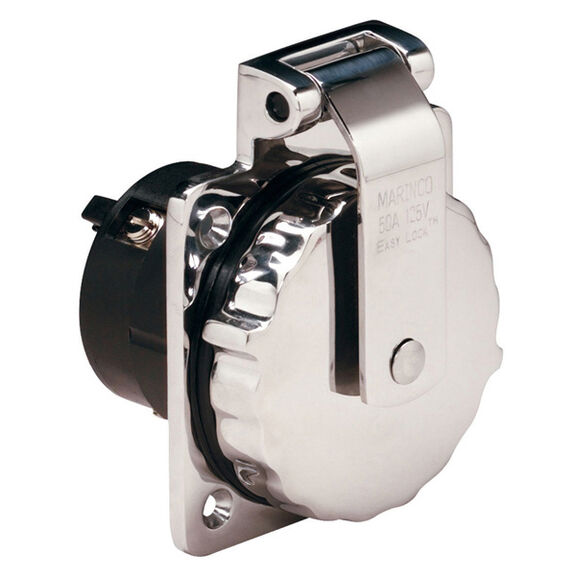 Inlet, 50A 125V, Without Enclosure, Stainless Steel image number 0