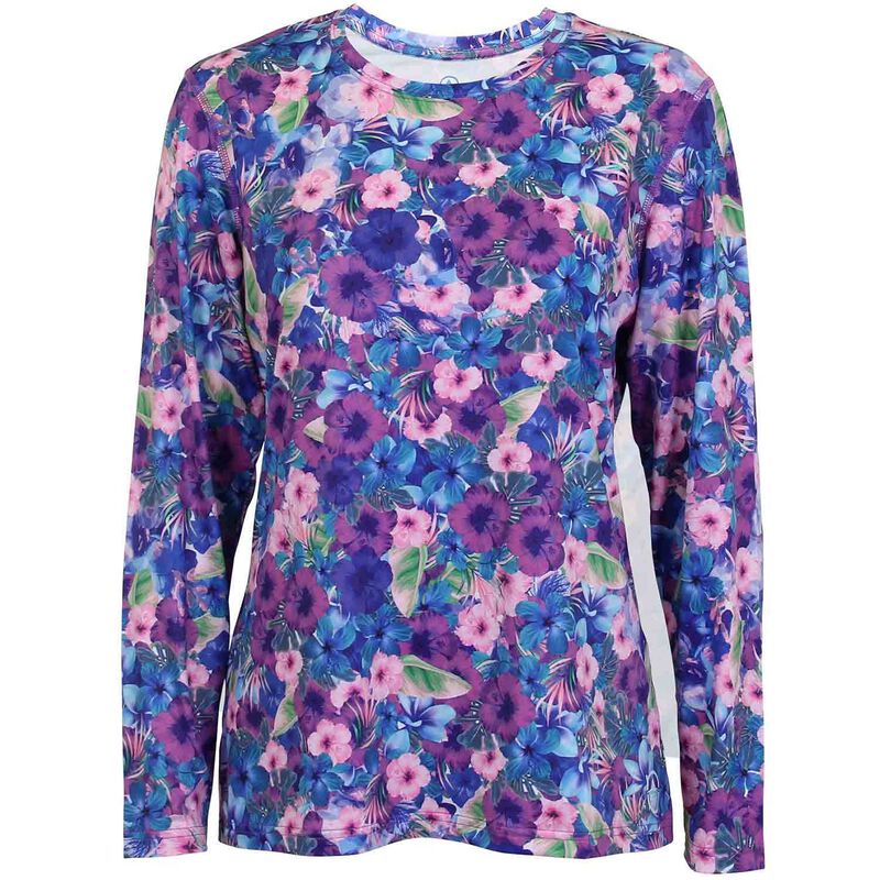 Women's Floral Fin UVX Performance Shirt image number 0