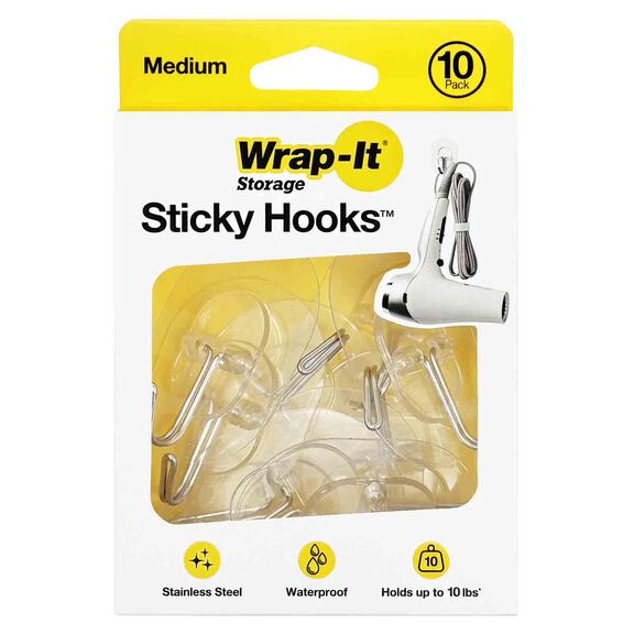 Sticky Hooks - Medium, 10 Pack image number 0