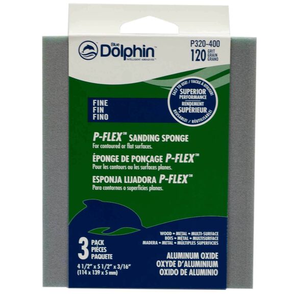 P-FLEX Sanding Sponge, 120 Grit, 3-Pack image number 0