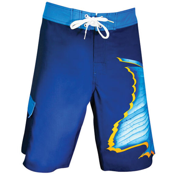 Men's Sailfish Yellow Dorsal Fin Board Shorts image number 0
