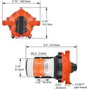SEAFLO 55 Series 12V Diaphragm Pump &ndash; 5.5 GPM, 60 PSI, Heavy-Duty Pressure Switch, Self-Priming, Quiet Operation | Ideal for RV, Marine, and Off-Grid Water Systems image number 1