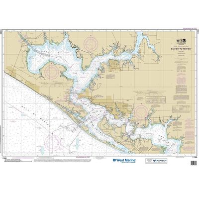 Maptech® NOAA Recreational Waterproof Chart-Intracoastal Waterway East Bay to West Bay, (11390)