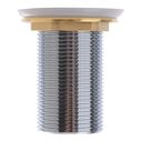 1-3/4" Drain, Touch Drain with Cover no Overflow, Straight, 1-1/4"-M Thread Brushed Nickel image number 4