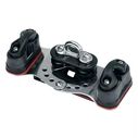 22mm High-Load 1250 Car &mdash; Fixed Sheaves, Cam Cleats image number 0