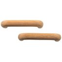 3-5/8" Teak Handle Drawer Pull image number 2