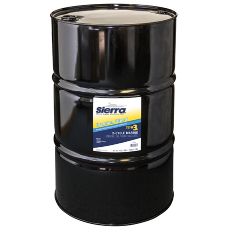 Sierra TC-W3 2 Stroke Conventional Marine Engine Oil, 55 Gallon image number 0