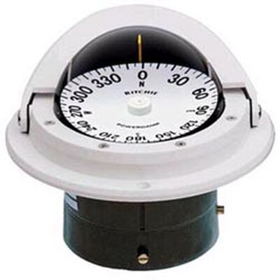 Flush-Mount Voyager Compass, PowerDamp Flat Dial, White