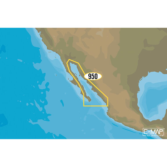 NA-M950 Gulf of California, Mexico C-MAP MAX Chart microSD/SD Card image number 0