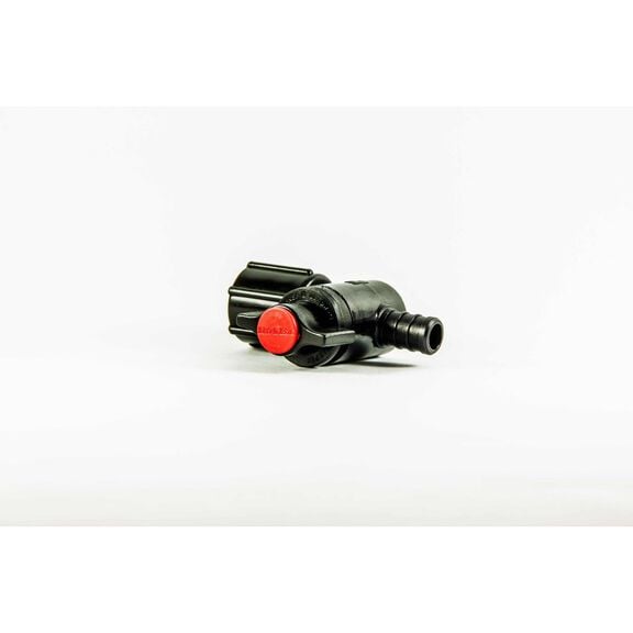 1/2" Barb x 1/2" FPT SW Stop Valve, Red image number 0