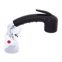 Trinidad Head/Shower Combo Faucet Small Black Sprayer No Hook, 6' Black Rubber Hose Chrome/Black image number 2