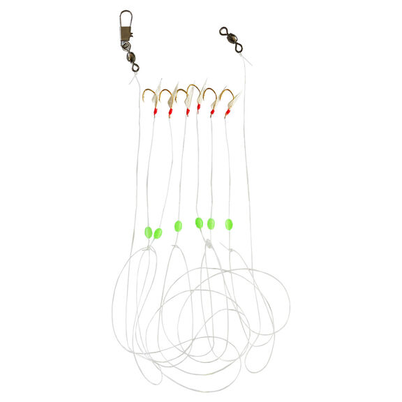 Sabiki #6 Mono Red Saltwater Rig image number 0