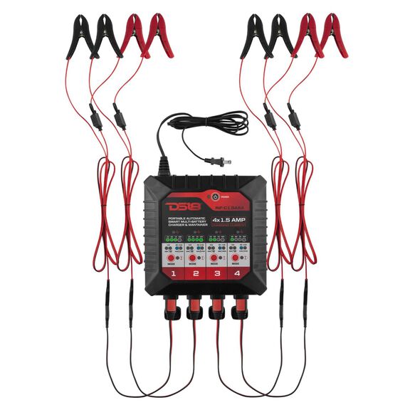 4&nbsp;x 1.5 AMP Automatic Smart Lithium and AGM Battery Charger and Maintainer image number 2