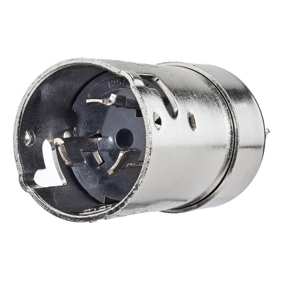 Hubbell Marine Locking Plug, 3P4W, 50A 125/250V, Stainless Steel image number 0