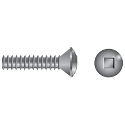 Stainless Steel Square Drive Oval-Head Machine Screws