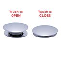 1-3/4" Drain, Touch Trap Sink Drain with Cover no Overflow, 3/4" & 1" Hose Barb Chrome image number 2